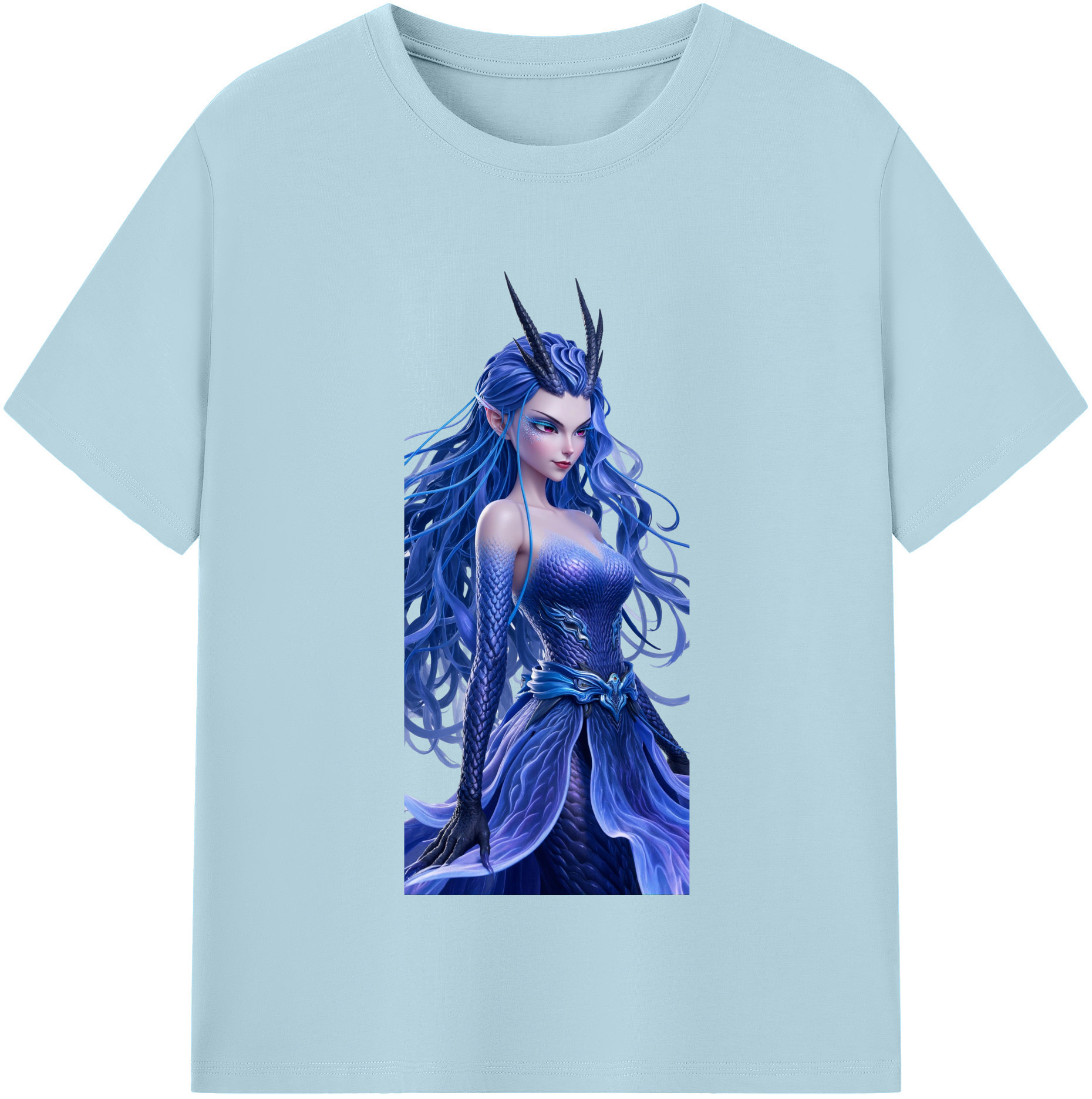 （画像用） Ne Zha 2 ナタ 魔童の大暴れ 綿100％半袖Tシャツ（フロントプリント）